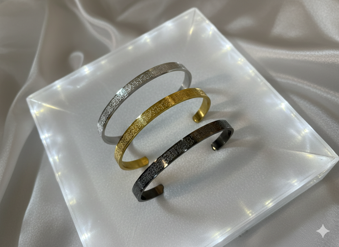 ZEOU’S AYETEL KÜRSİ Zarif Motifli Bilezik