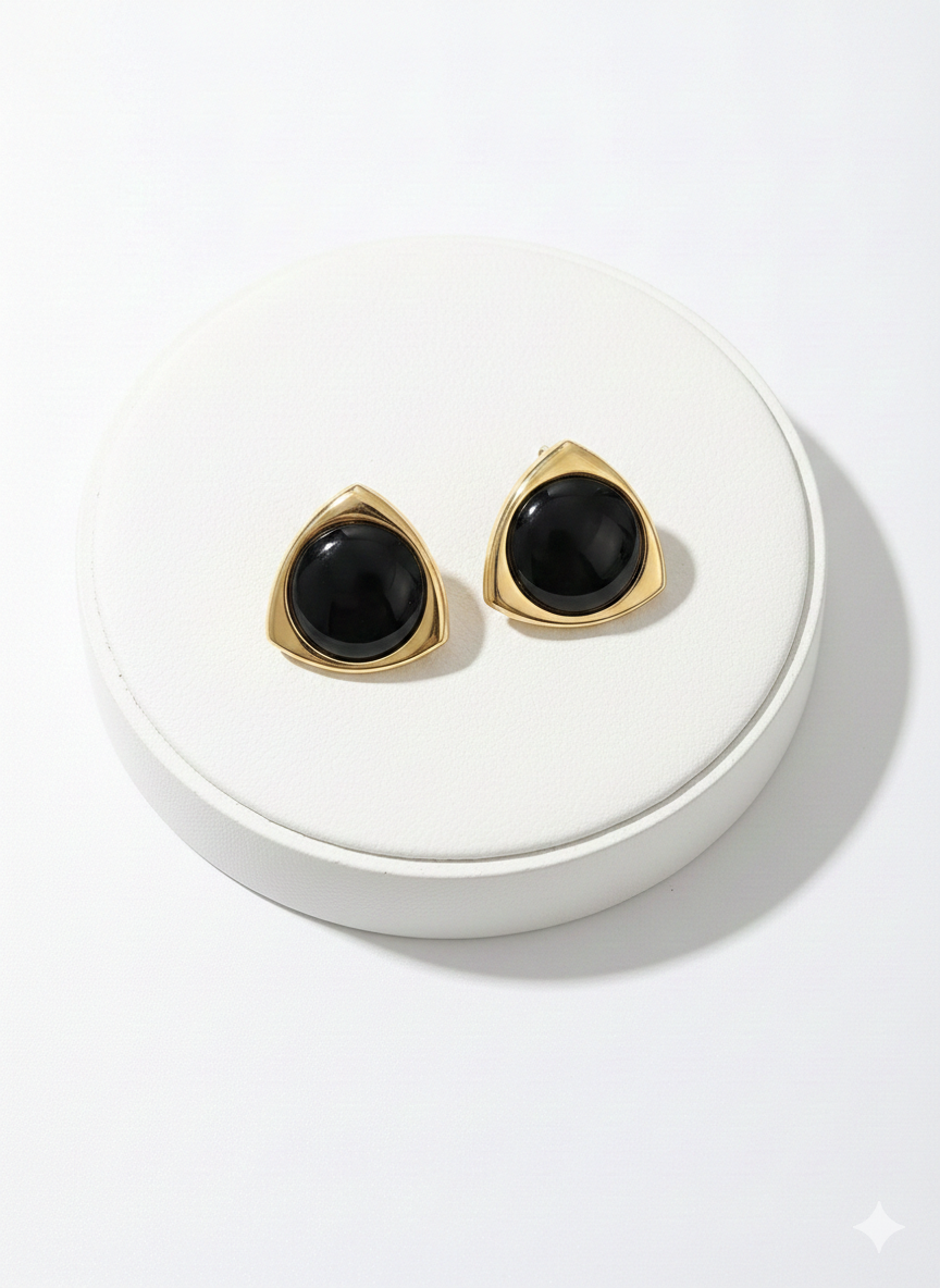 ZEOU'S NÉRIA Geometrik Taşlı Küpe