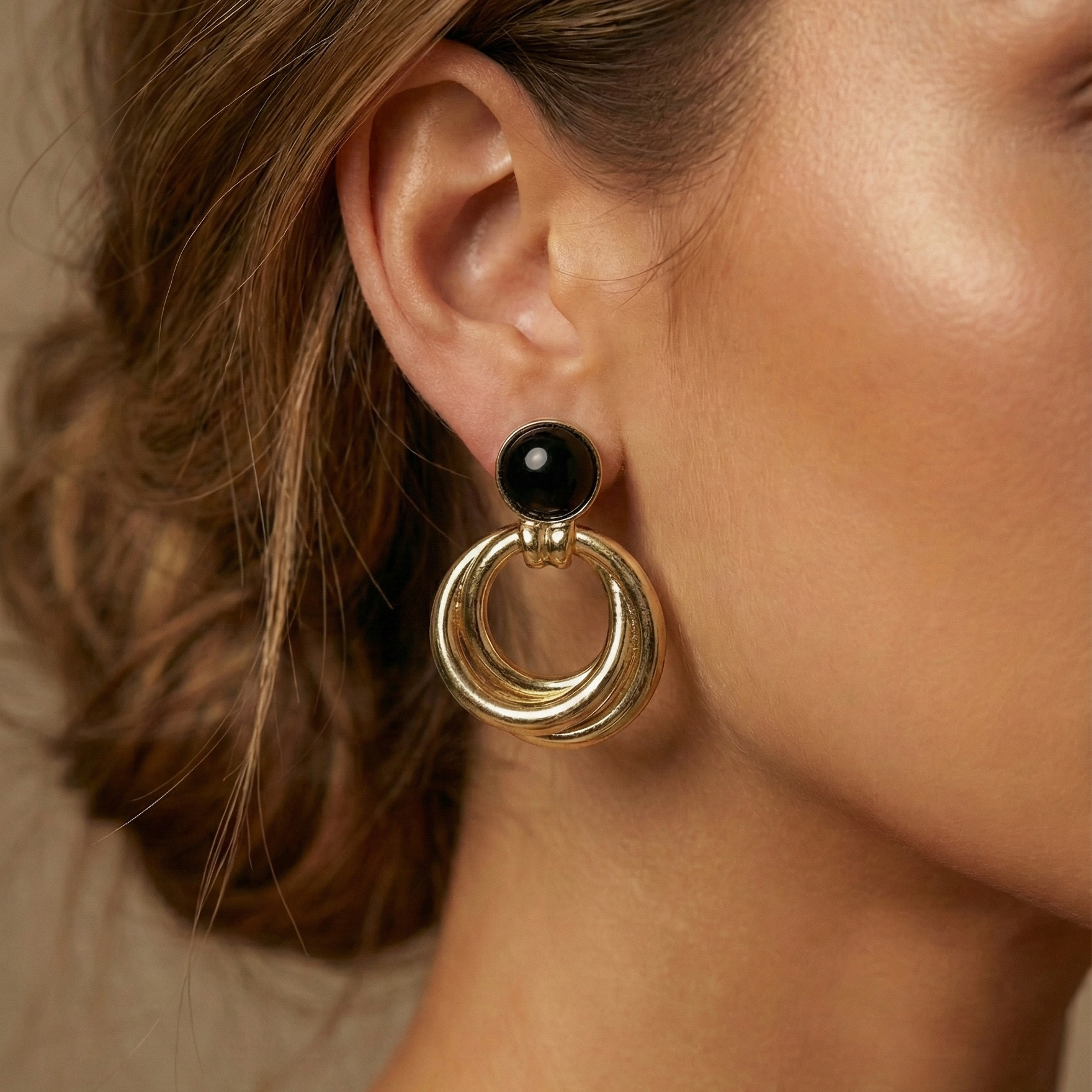 ZEOU'S CALYRA Çoklu Halka Detaylı Küpe