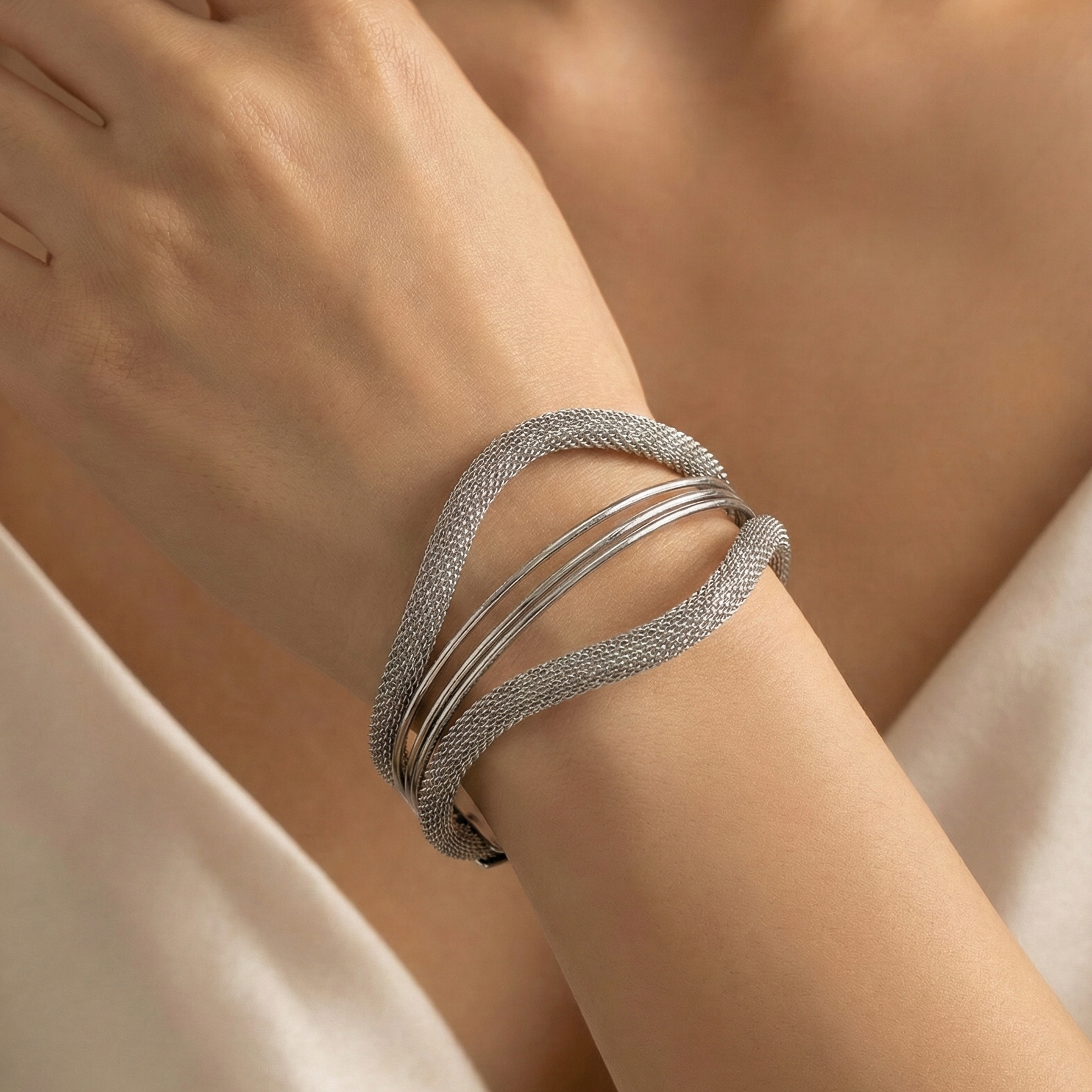 ZEOU’S SILVERA Örgü Bileklik