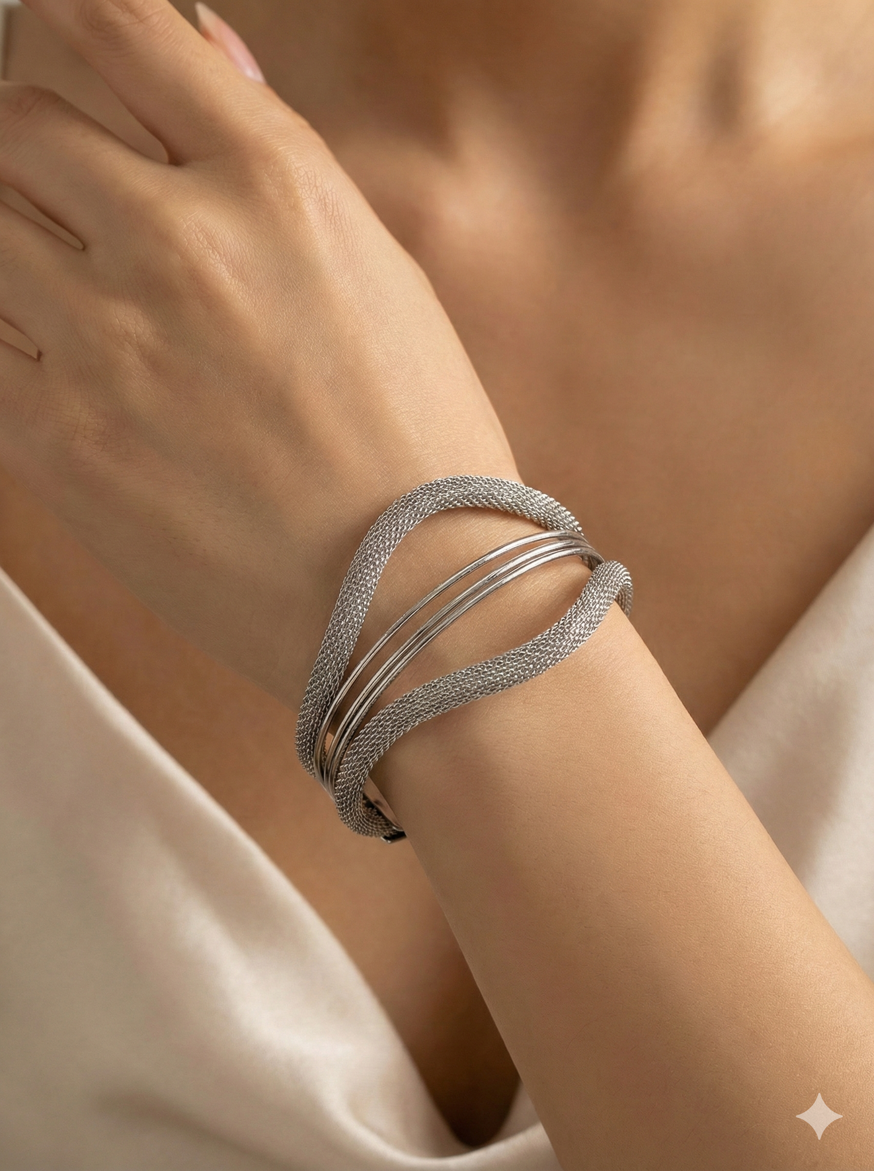 ZEOU’S SILVERA Örgü Bileklik