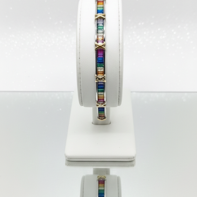 ZEOU’S PRISMA Renkli Taşlı Bileklik