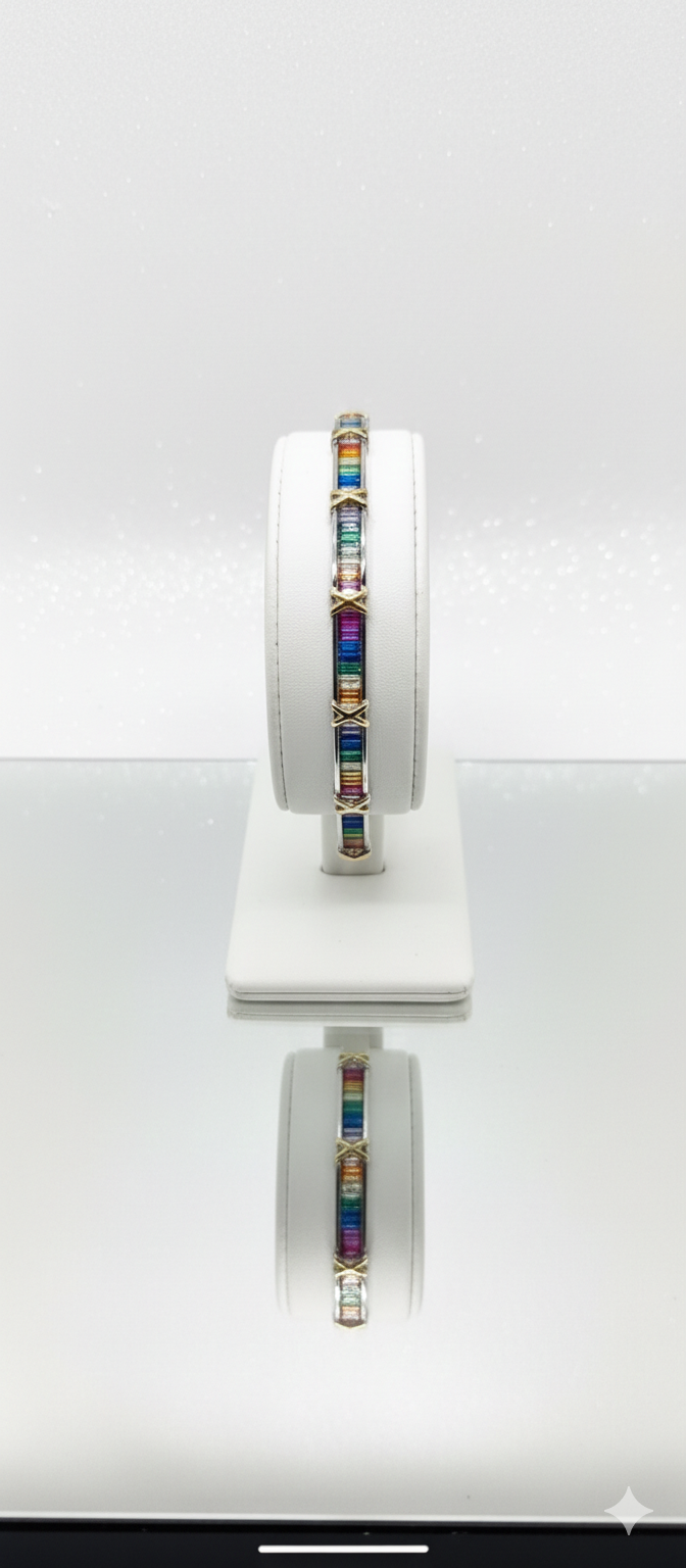 ZEOU’S PRISMA Renkli Taşlı Bileklik