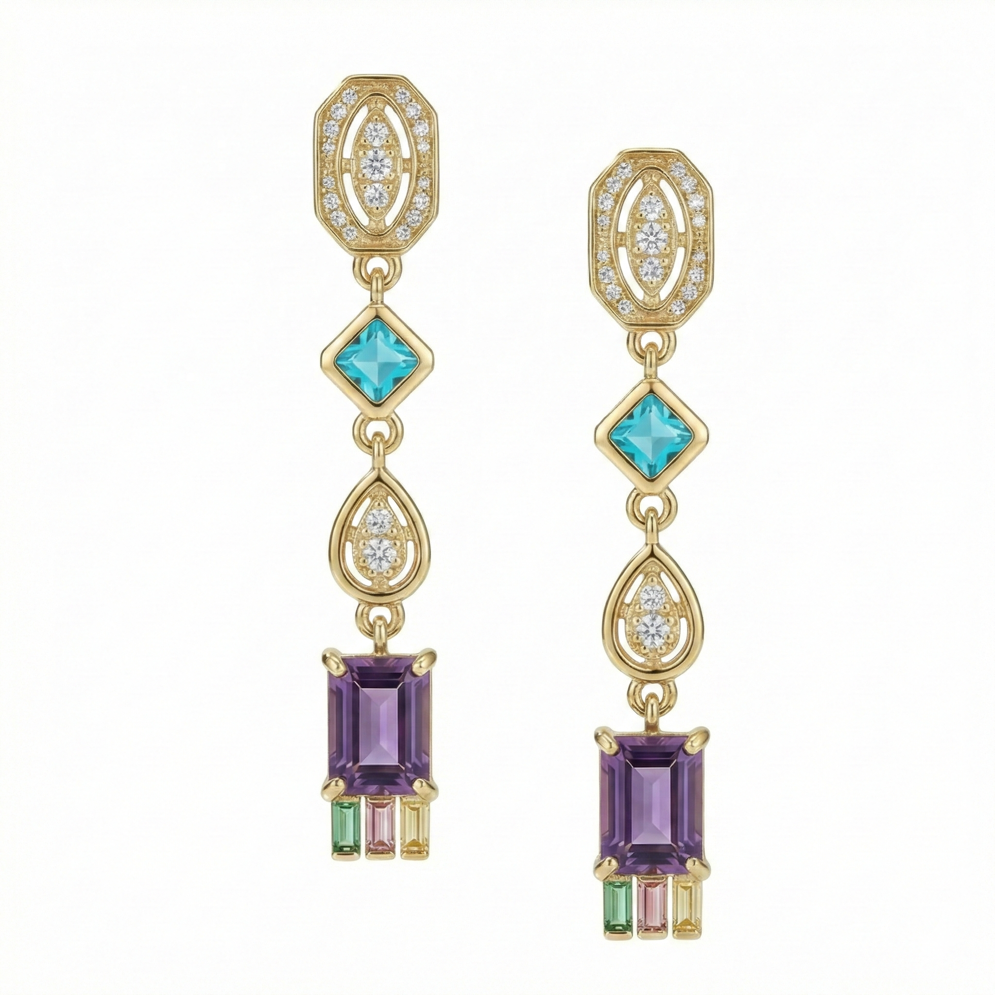 ZEO'US Celestial Geometric Kaleidoscope Drops