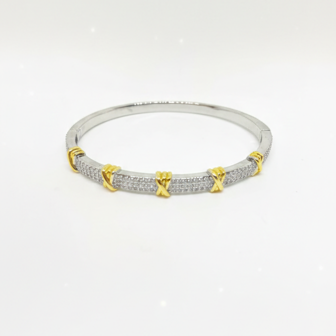 ZEOU’S AUREX Altın Detaylı Taşlı Bileklik