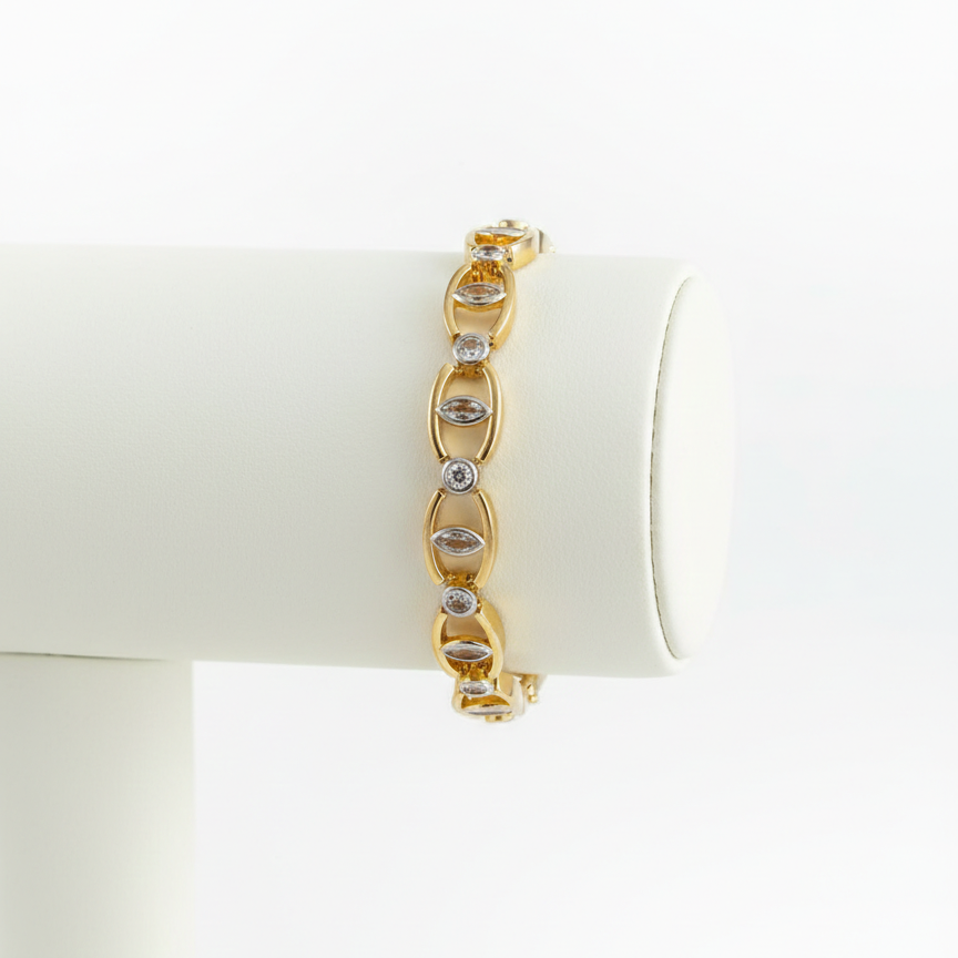 ZEOU’S LUMINA LINK Taş Detaylı Bileklik