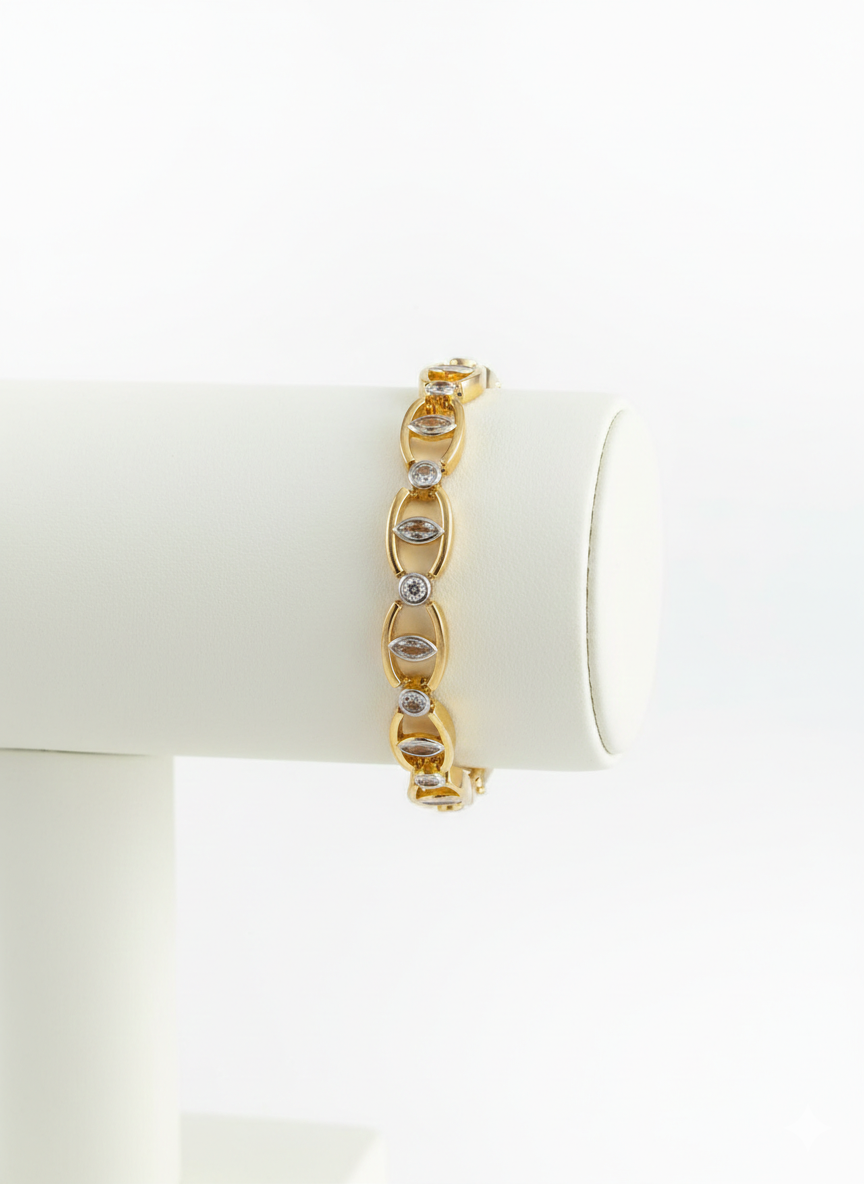 ZEOU’S LUMINA LINK Taş Detaylı Bileklik
