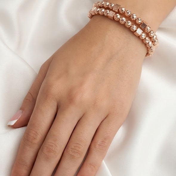 ZEO'US Dorika Dual Sphere & Cube Bangle