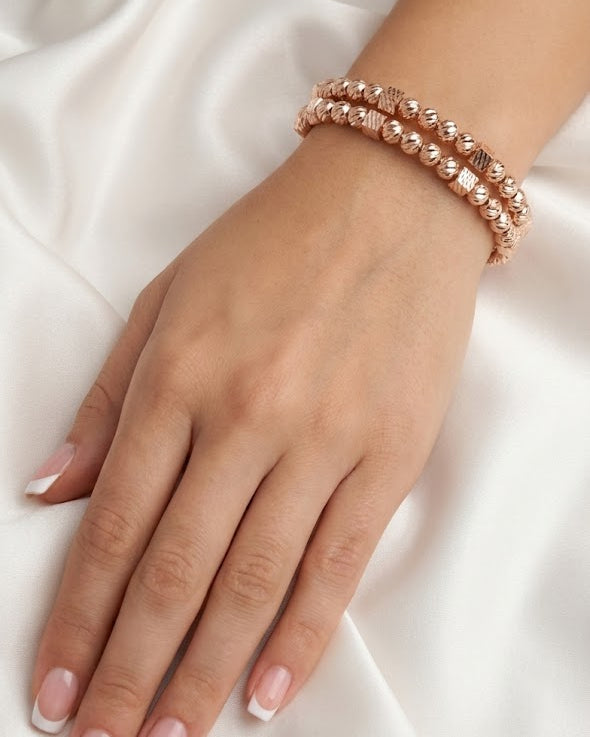 ZEO'US Dorika Dual Sphere & Cube Bangle