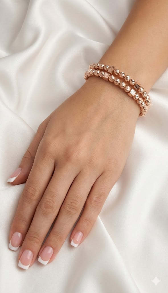 ZEO'US Dorika Dual Sphere & Cube Bangle