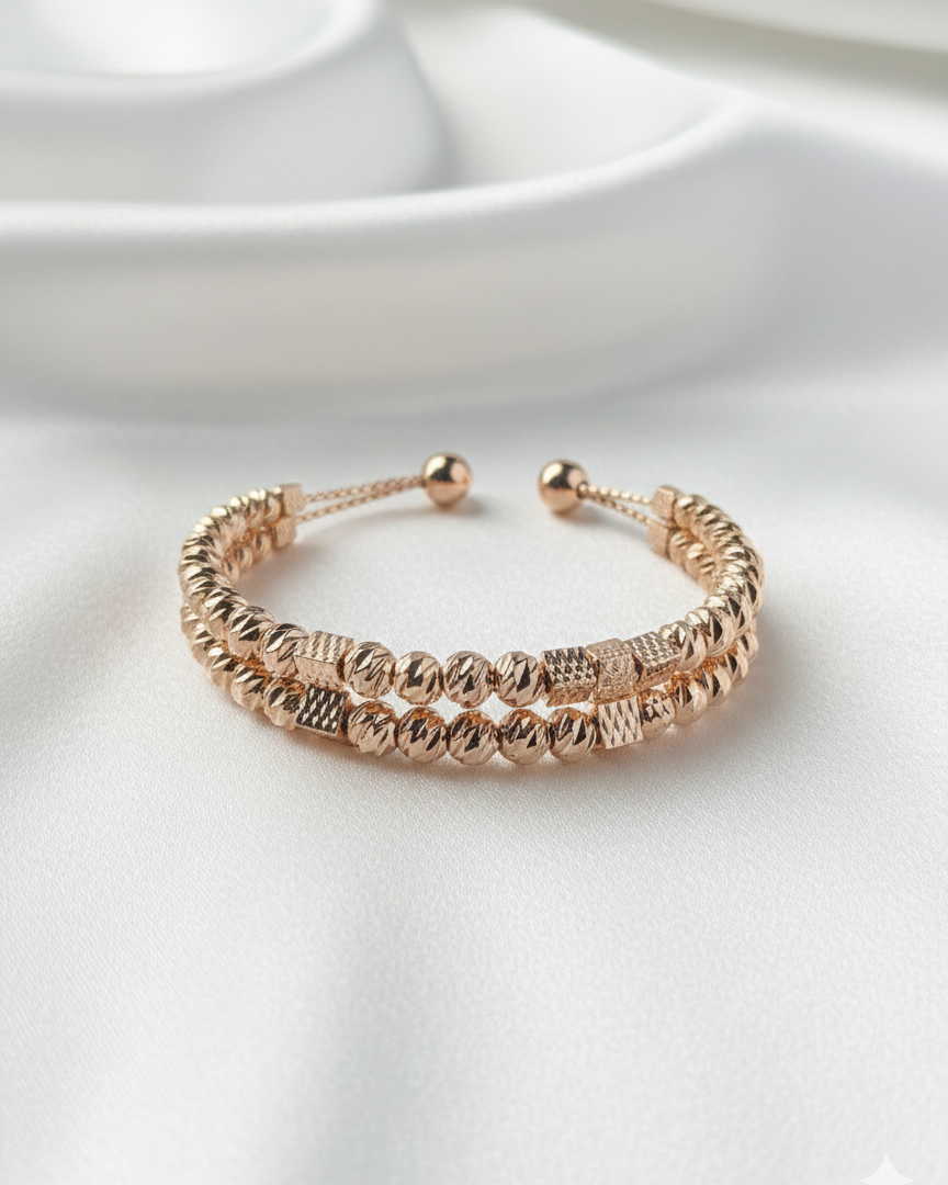 ZEO'US Dorika Dual Sphere & Cube Bangle