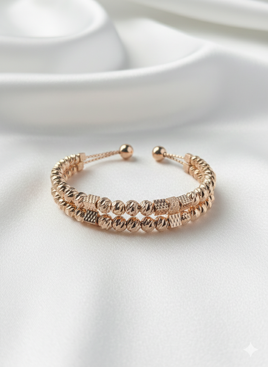ZEO'US Dorika Dual Sphere & Cube Bangle