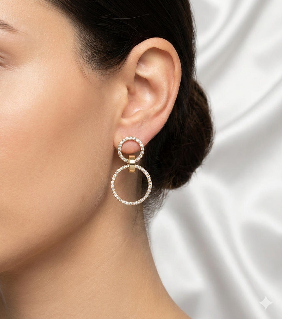 ZEO'US Aura Hoops Earing